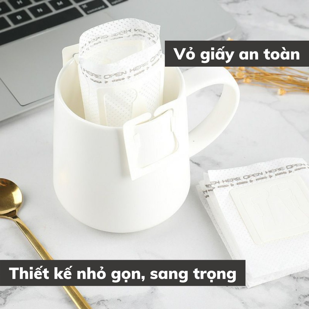 Vỏ Phin Giấy Cà Phê Nguyên Chất Robusta và Arabica Cafe rang xay pha phin đậm hương vị truyền thống có bán sỉ