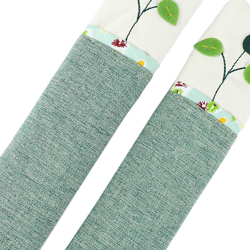 1 Cặp Vỏ Bọc Tay Nắm Cửa Tủ Lạnh Bằng Cotton Hai Tầng Tiện Dụng