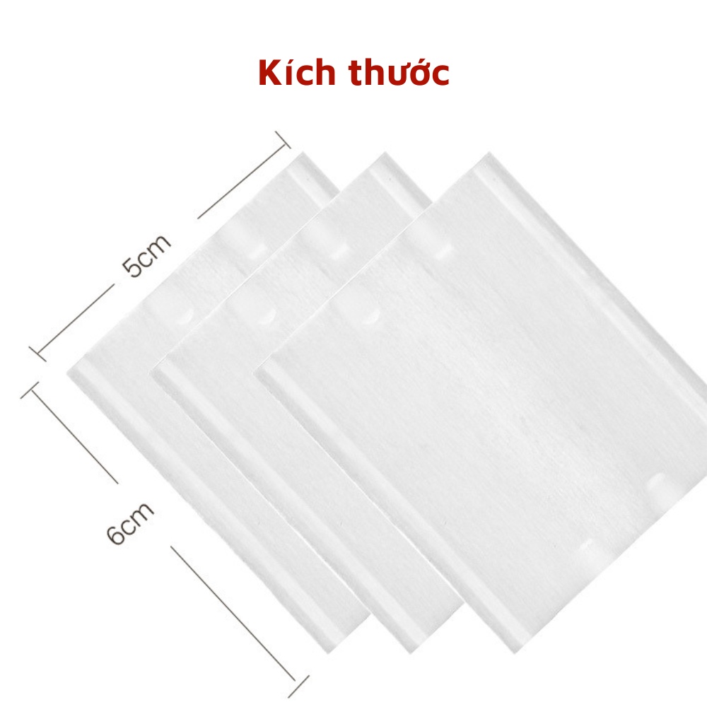 Bông tẩy trang 3 lớp Cotton Pads túi  222 miếng ít xơ chất liệu chất lượng cao hoàn toàn tự nhiên