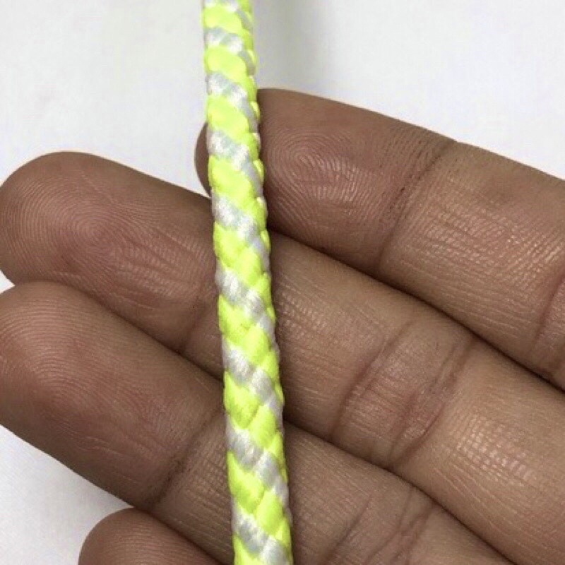 20 mét - Dây Dù tròn 5mm có lõi màu neon phối dạ quang mền đẹp, chắc chắn dùng làm macrame, căng lều, trang trí