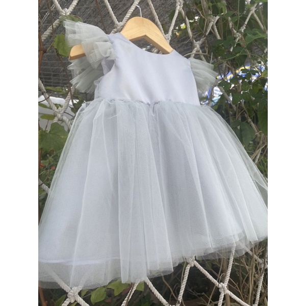 ĐẦM CÔNG CHÚA THIẾT KẾ MÀU XÁM