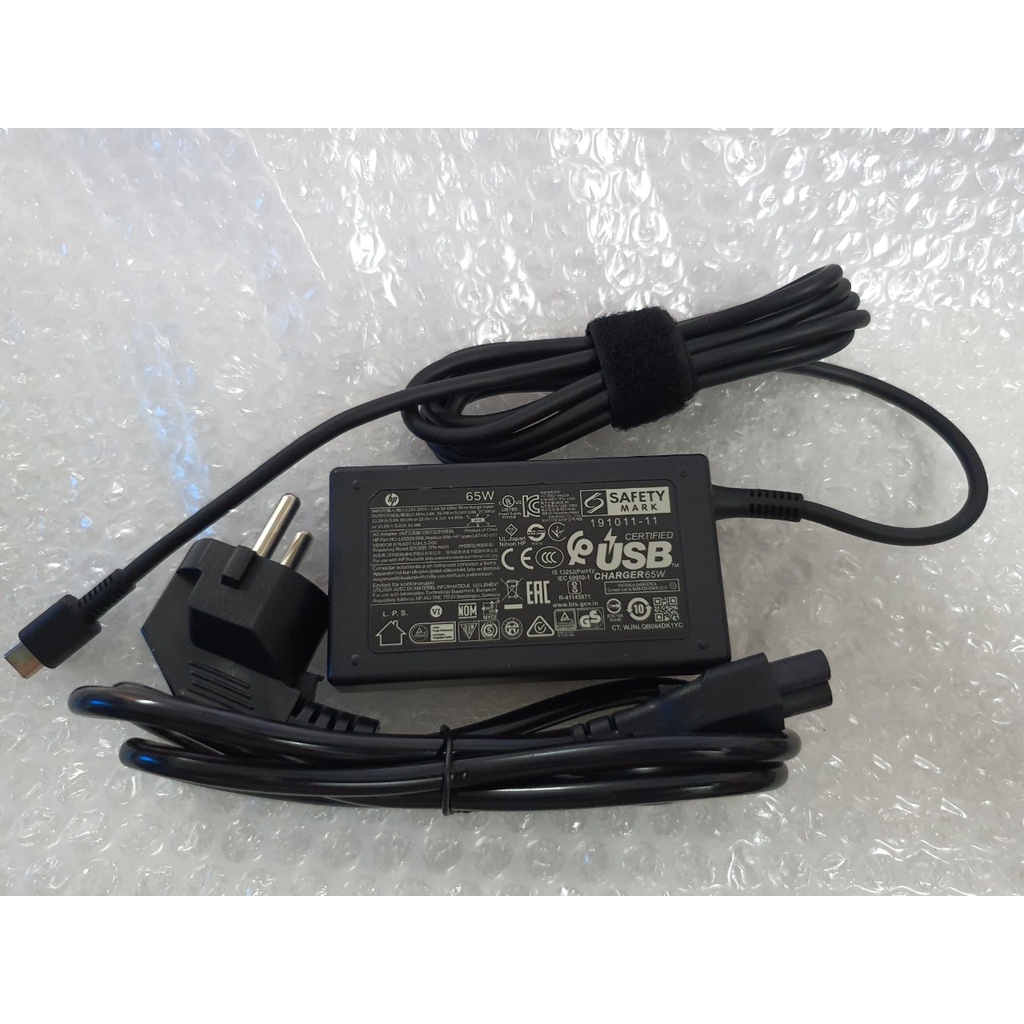 Sạc laptop HP 65W  Chân Sạc USB Type C dùng cho các dòng laptop HP đời mới