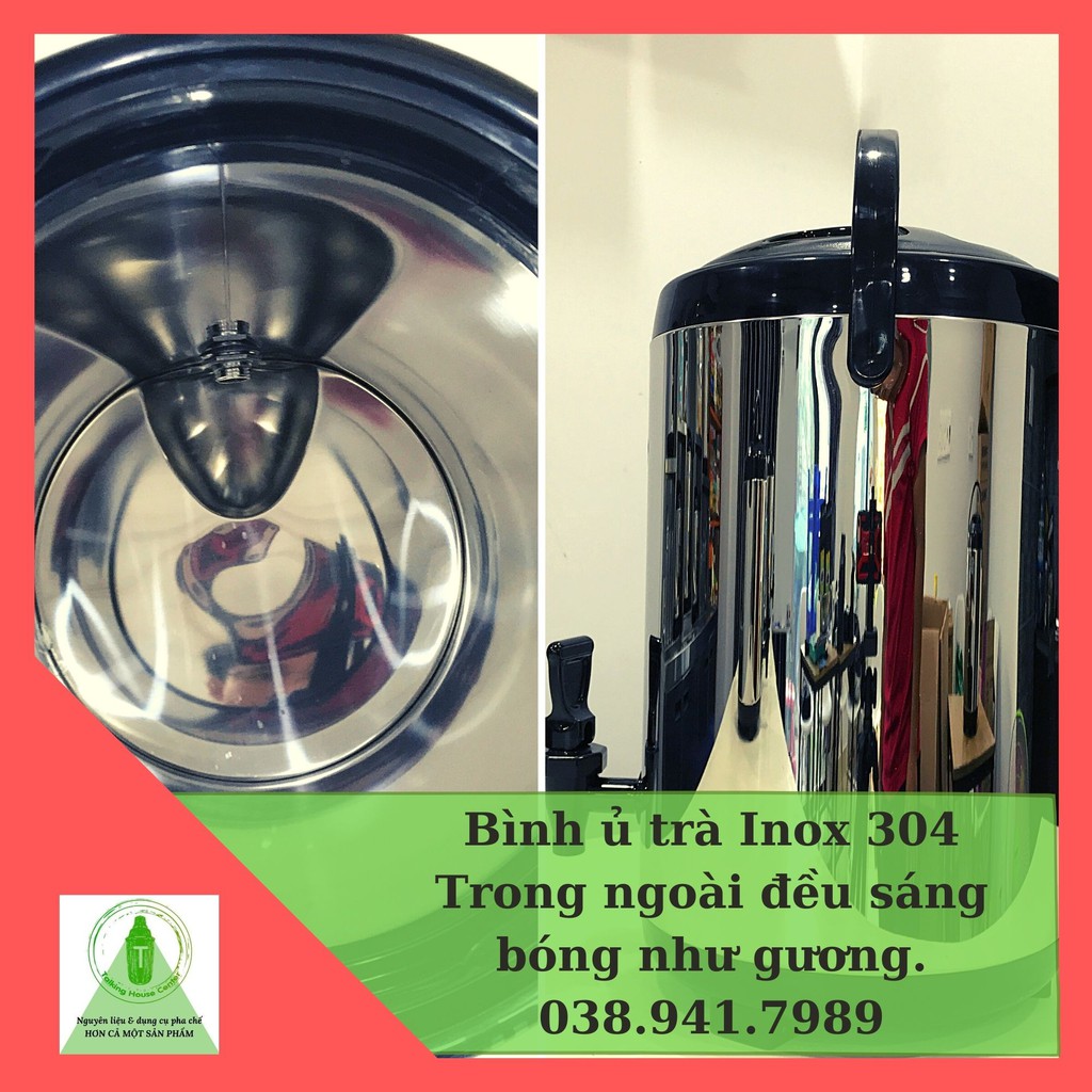 Bình ủ trà 8L inox 304