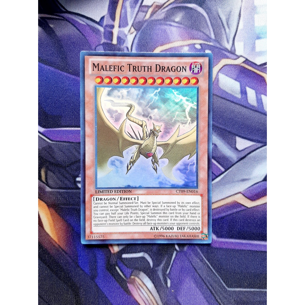 Thẻ Bài Mint90 Yugioh Monster Malefic Truth Dragon - CT09-EN016 - Super Rare