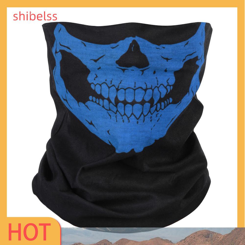 Khăn che nửa mặt họa tiết đầu lâu chống gió giữ ấm cổ đa năng cho lái xe / trượt tuyết | BigBuy360 - bigbuy360.vn