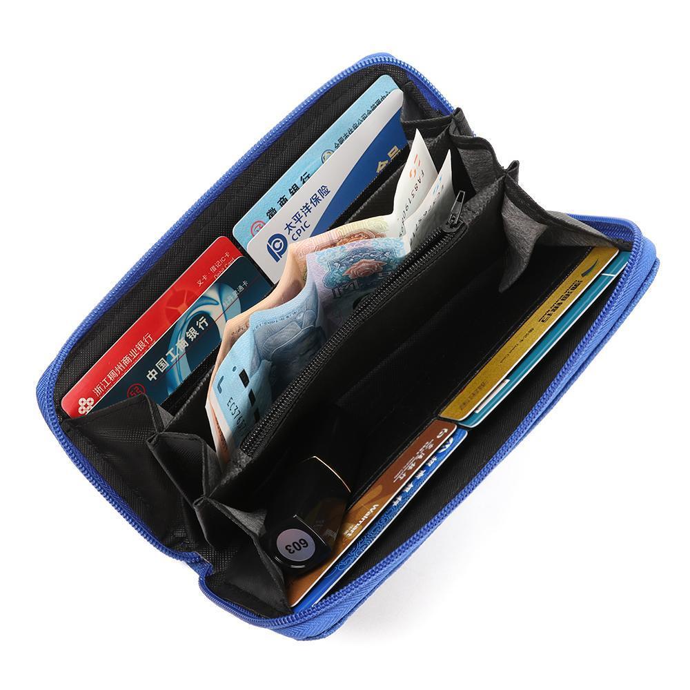 Ví Dài Đựng Thẻ Và Điện Thoại Bằng Vải Oxford Thời Trang Giá Đỡ