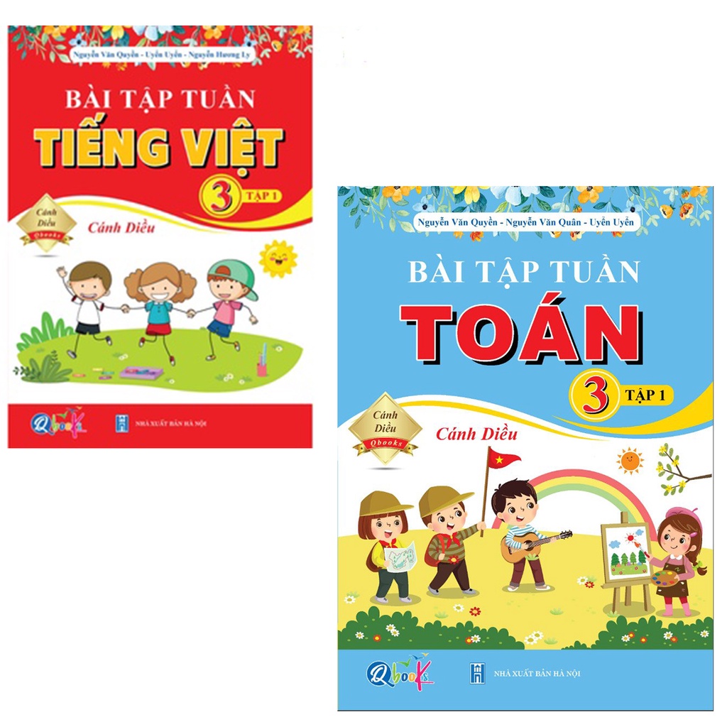 Sách - Bài Tập Tuần Toán Và Tiếng Việt Lớp 3 Tập 1 - Cánh Diều (2 Cuốn)