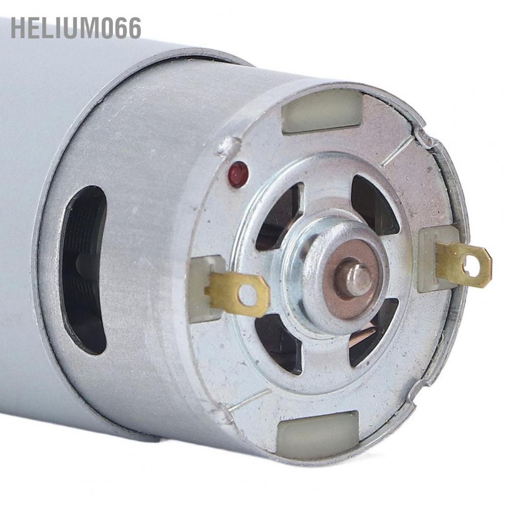 Helium066 Helium066 Động cơ chải DC Cuộn dây đồng bằng thép không gỉ Thân xoắn lớn 19 bánh răng cho xe điện trẻ em