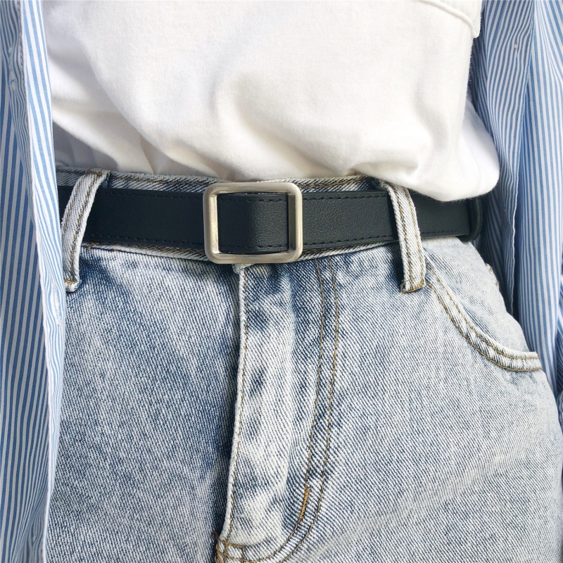 Thắt Lưng Khóa Vuông Phong Cách Hàn Quốc Thời Trang Đơn Giản 19614