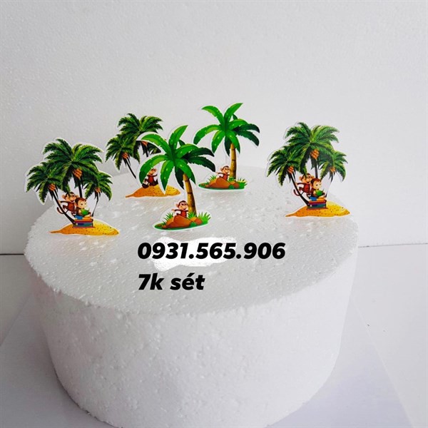 Set Cắm Cây Dừa Khỉ Con
