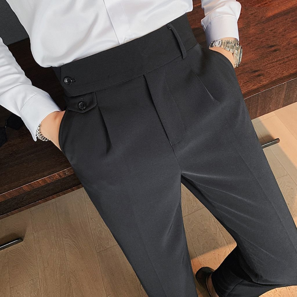 Quần Âu Nam Bagyy Cạp Cao, Quần Tây Nam Đai Lệch Mẫu Mới Phong Cách Hàn Quốc,form Slim Công Sở,chống Nhăn Xù Vnicestore