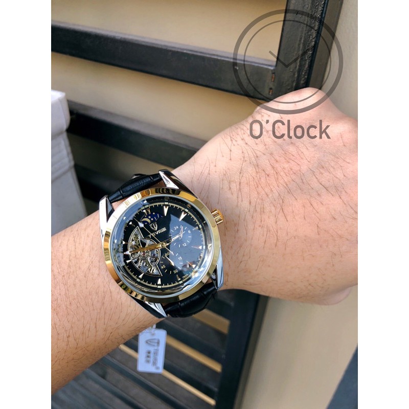 Đồng Hồ Nam Cơ Tự Động TEVISE T795A Dây Da Đen Chính Hãng | BigBuy360 - bigbuy360.vn
