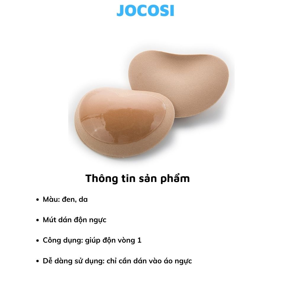 Miếng dán ngực nâng ngực, mút độn ngực chống trượt JOCOSI D2001