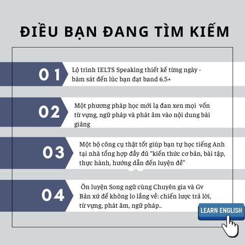 Khoá học Luyện Ielts Speaking - 3 Phần thi cùng giảng viên 9.0