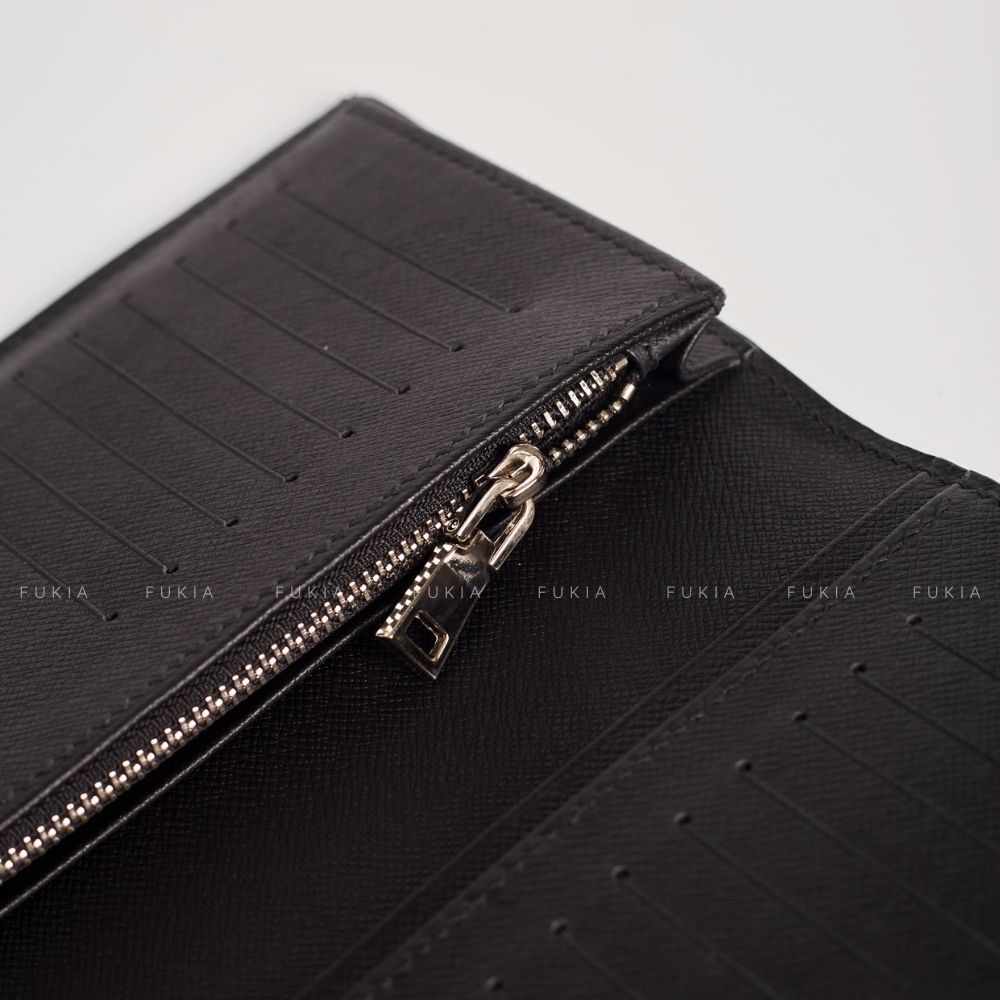 Ví da thủ công IV dáng dài nhiều ngăn đựng thẻ tiện lợi FUKIA VDL026