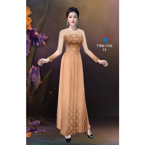 Vải áo dài , chất lụa ban mai co giãn nhẹ 4 chiều, mềm, mịn, mát, rũ tà, dày dặn che khuyết điểm tốt.