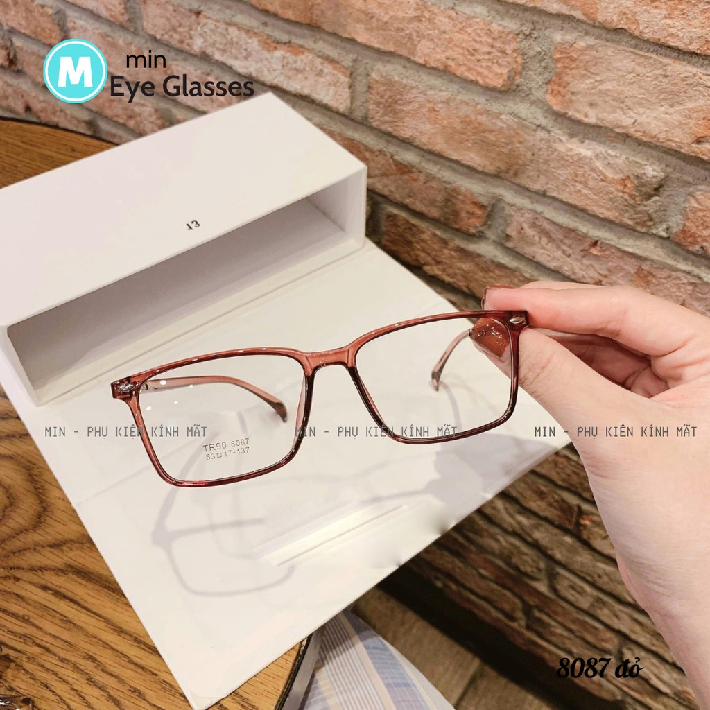 Gọng Kính Cận Nhựa Dẻo Mắt nhỏ Nam Nữ Mineyewear - nhiều màu 8087