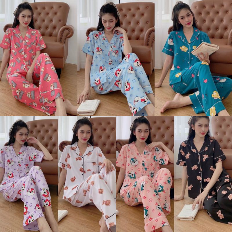 ✅BIGSIZE PIJAMA 60-80KG TNQD, ĐỒ BỘ MẶC NHÀ LỤA THÁI SIZE TO, ĐỒ BỘ SAU SINH SIZE LỚN✅