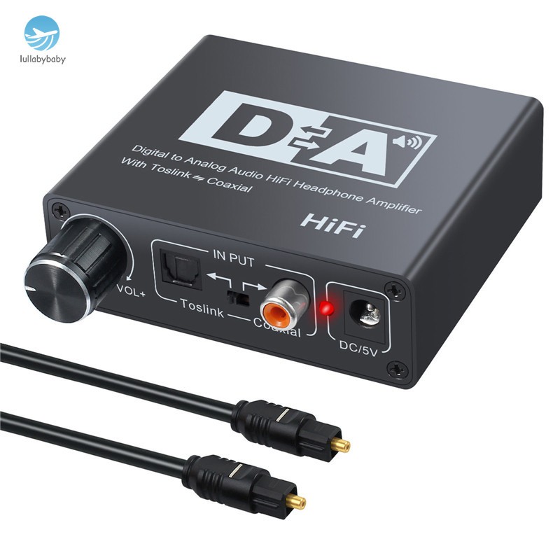 192KHz DAC Digital to Analog Converter Audio HiFi Headphone Converter Amplifier 3.5mm Jack Adapter