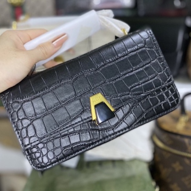 Túi đeo chéo PEDD.O mini vân rắn hàng có sẵn