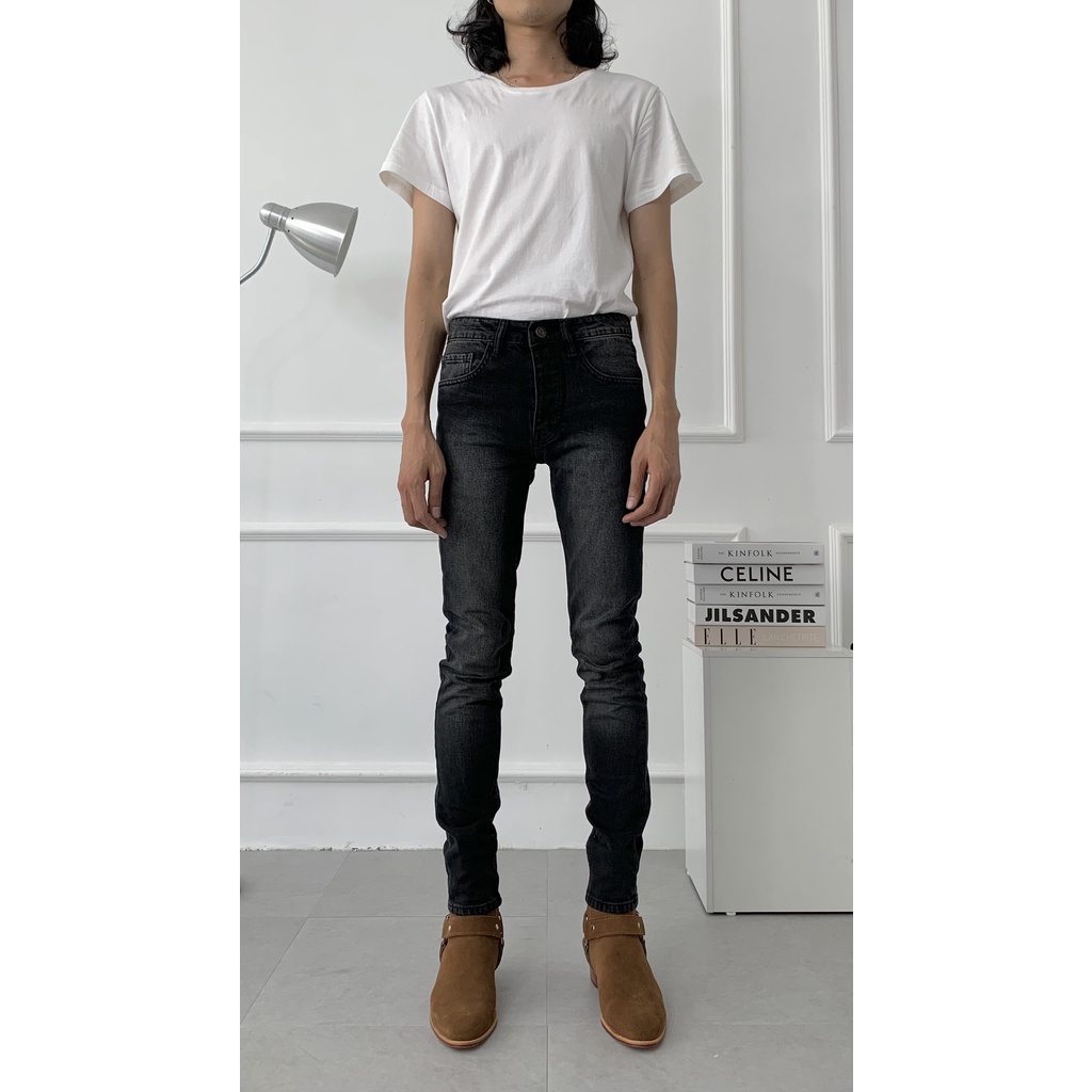 Quần Skinny Jeans nam nhập khẩu chính hãng | Màu Vintage Dark Grey