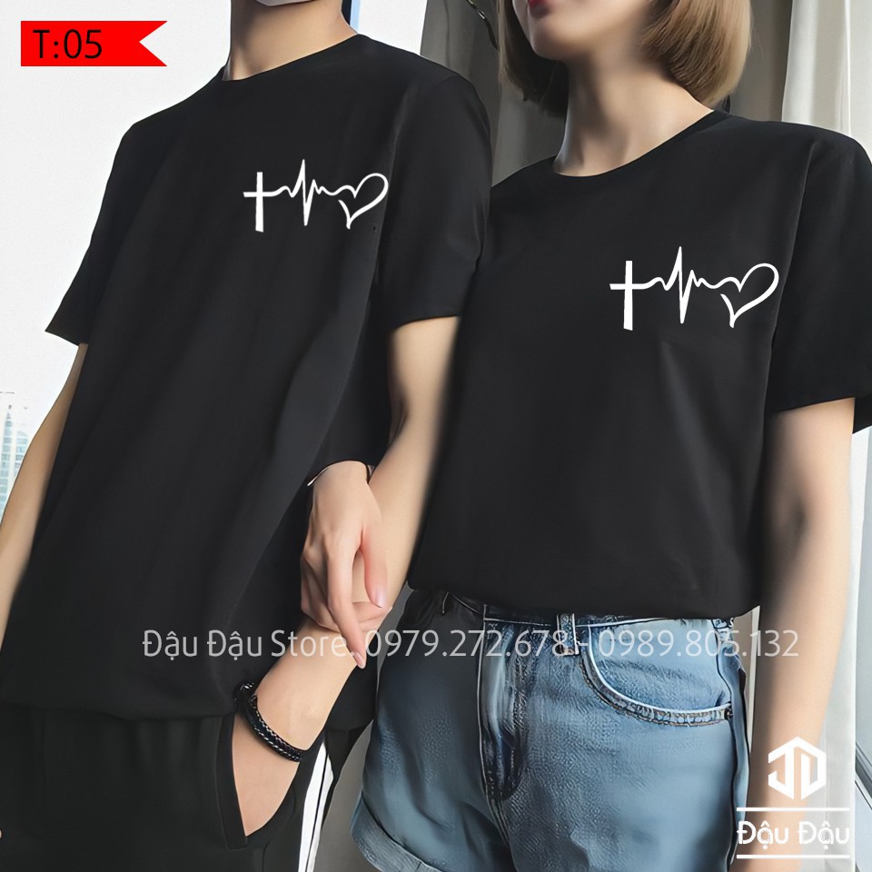 [ BEST SELLER ] { GIÁ SỈ } ÁO CẶP ĐÔI NHỊP TIM THỜI TRANG S006