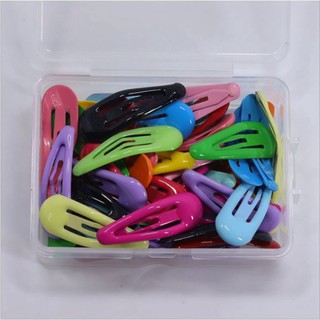 Kẹp tóc giọt nước phủ bóng 3cm