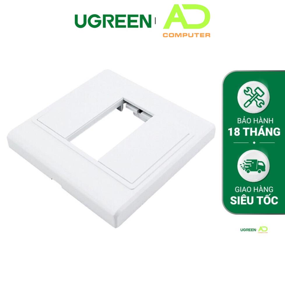 Mặt nạ âm tường VGA, AV, HDMI nhựa PVC màu trắng UGREEN 20316 - Hàng phân phối chính hãng - Bảo hành 18 tháng