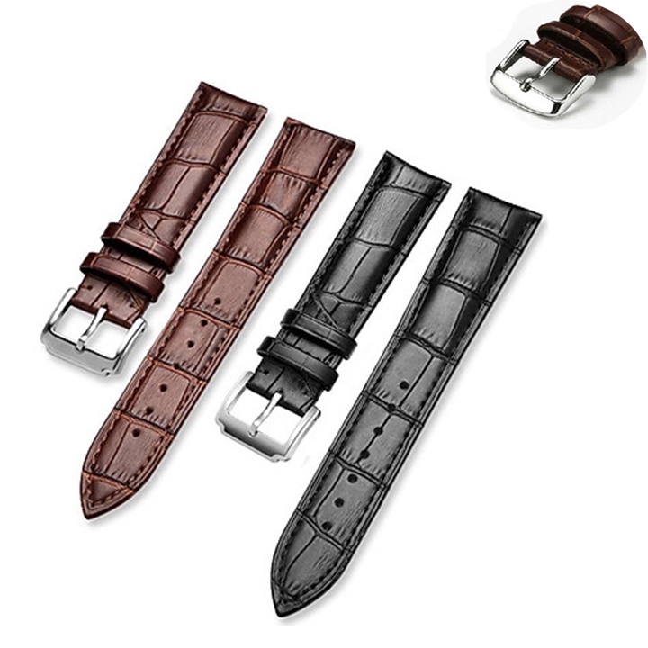Dây Da Đồng Hồ Nam Cao Cấp Chốt Thông Minh Cực Mềm Nhiều Size Lựa Chọn