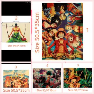 Poster OnePiece [Size 50,5*35 cm] Tranh Trang Trí Treo Tường
