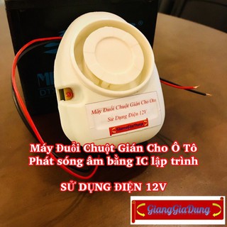 Máy Đuổi Chuột Gián Sử Dụng Điện 12V Cho Ô Tô Xe Hơi