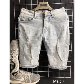 QUẦN SHORT JEAN NAM RÁCH