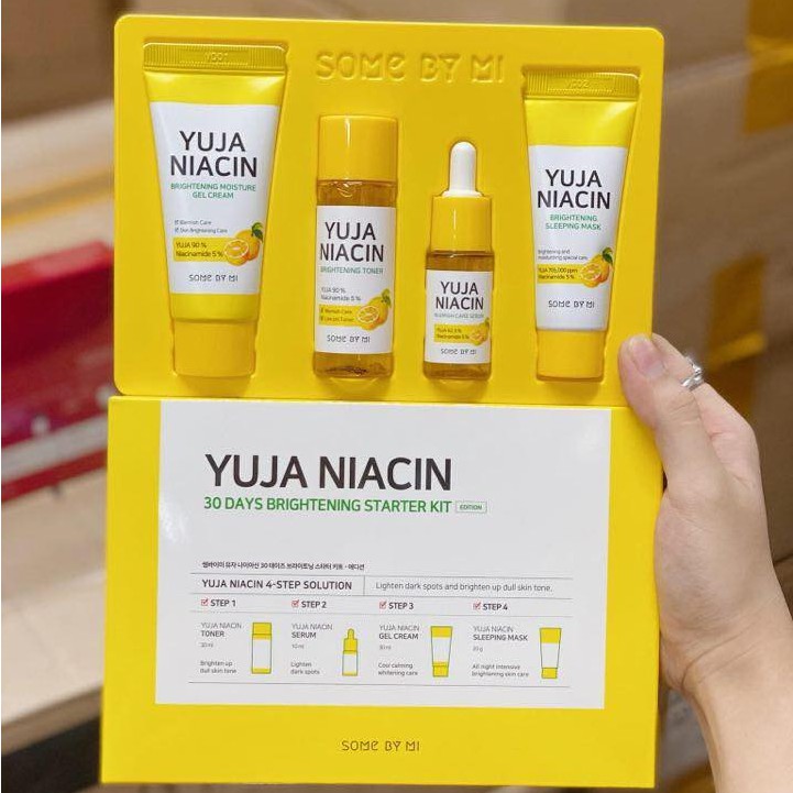 Bộ Kit Dưỡng Trắng Sáng Da, Mờ Thâm, Nám Some By Mi Yuja Niacin 30 Days Brightening Starter Kit