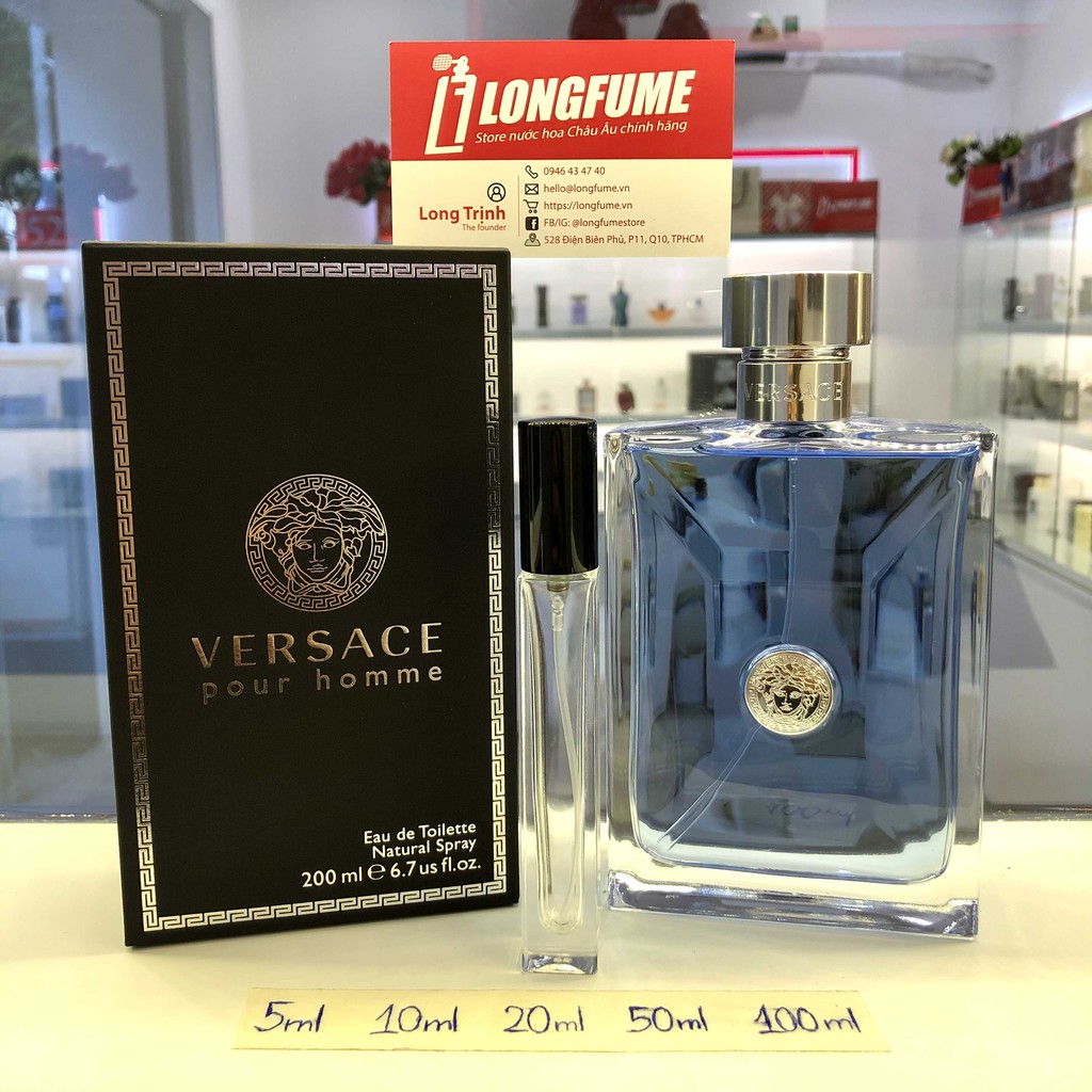 [Có Video] Mẫu thử nước hoa Versace Pour Homme EDT - Chiết nước hoa 5ml 10ml 20ml 30ml