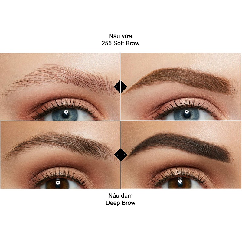 Chì Kẻ Mày 2 Đầu Maybelline Đầu Cọ Siêu Nhỏ Brow Precise Micro Pencil Nâu Đậm Deep Brow