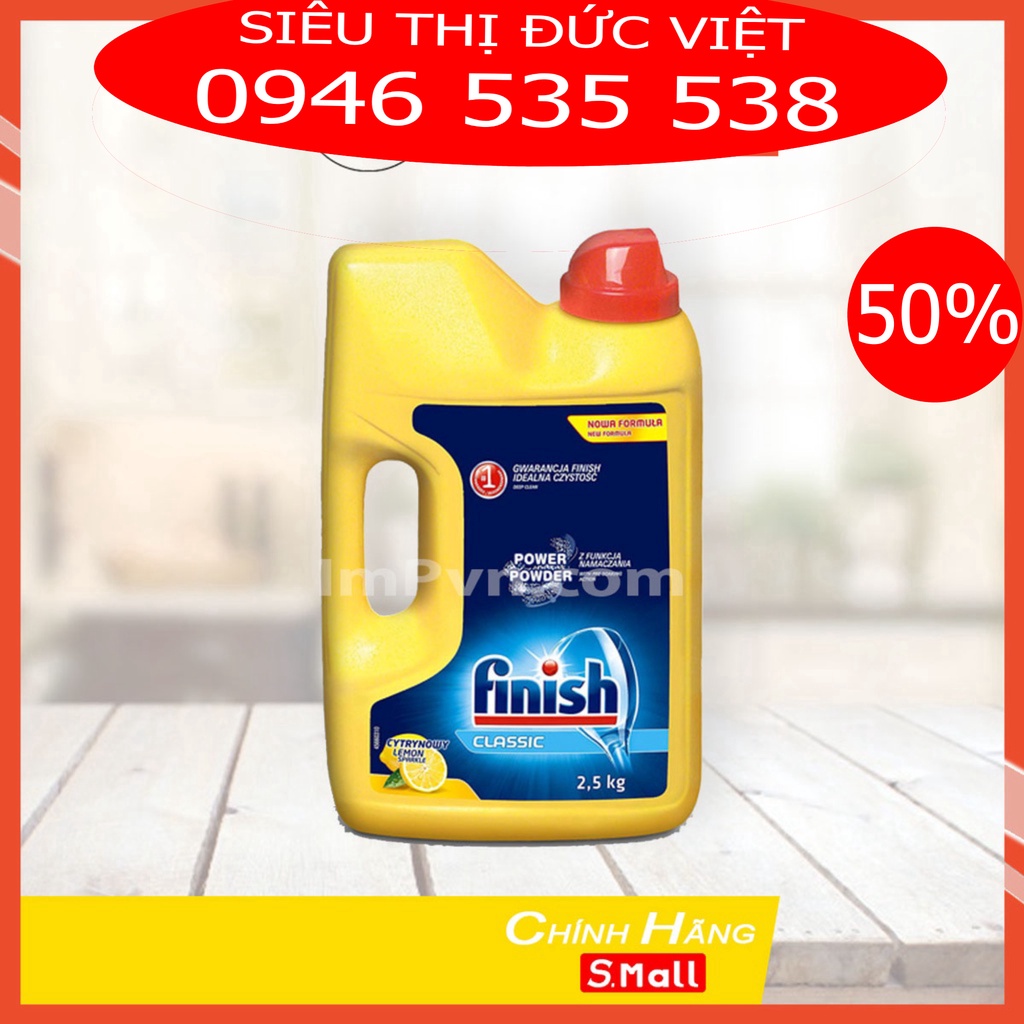 Bột rửa bát Finish Classic Hương chanh nhập khẩu