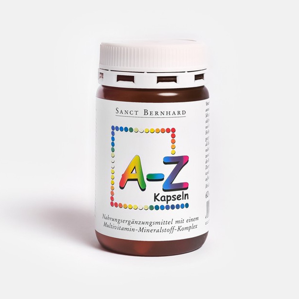 Viên uống Vitamin tổng hợp A-Z Kapseln bổ sung 24 Vitamin C, Kẽm, E tăng cường sức khỏe (Hộp 60 Viên)