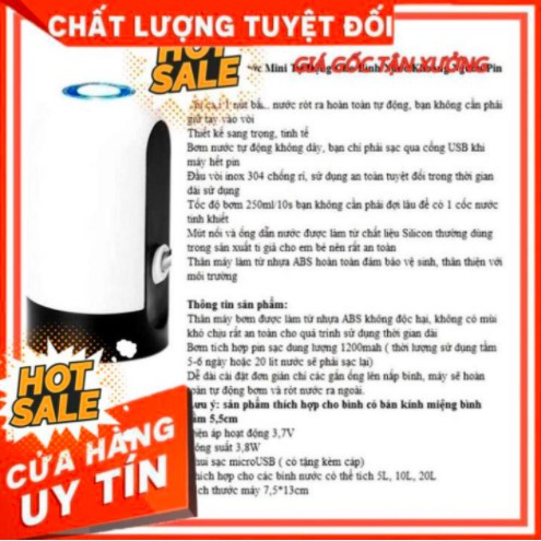 [Hàng Cao Cấp] - Vòi Hút Nước Tự Động Cho Bình Nước Khoáng Thông Minh Tiện Ích Cho Mọi Gia Đình