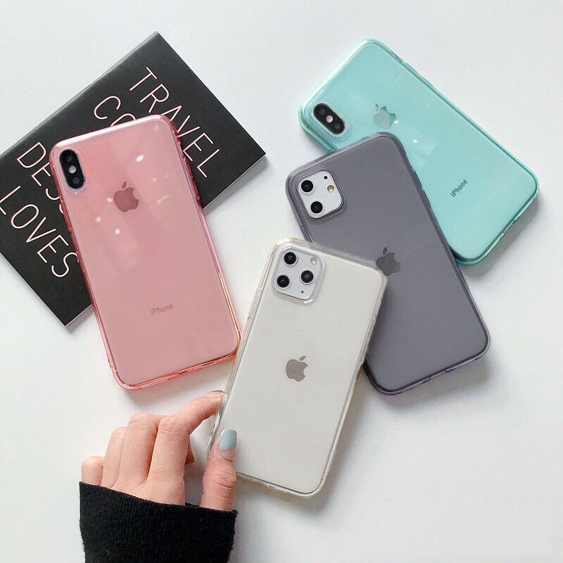 Ốp Lưng Iphone Pastel - Trong Suốt, Siêu Dày (Táo Xanh Phụ Kiện) | BigBuy360 - bigbuy360.vn