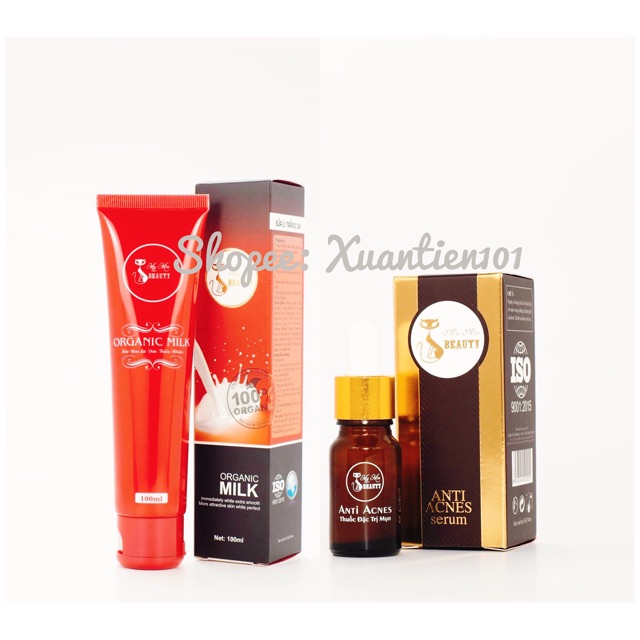 BỘ ĐÔI CHĂM SÓC DA SỮA NON VÀ SERUM MỤN