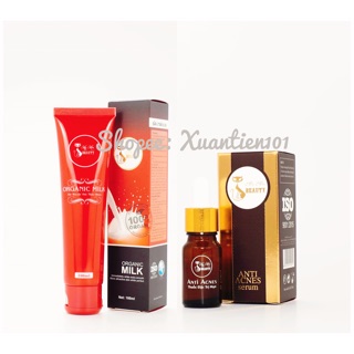 BỘ ĐÔI CHĂM SÓC DA SỮA NON VÀ SERUM MỤN