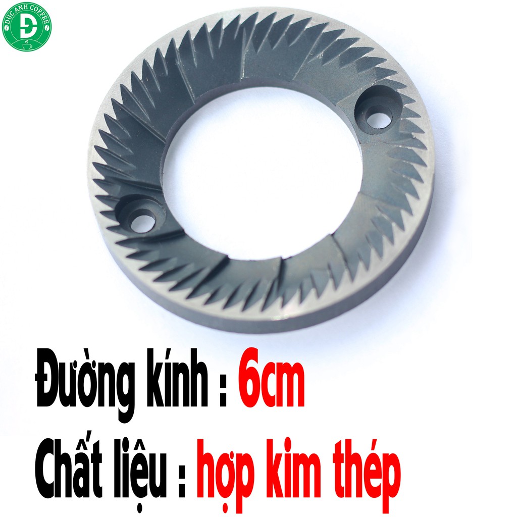 Cặp Lưỡi máy xay cà phê 600N đường kính 6cm - hình thật - ( bộ sản phẩm là 2 cái lưỡi xay và 2 con vít)