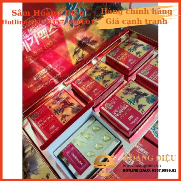 Sâm Hoàng Diệu - Tinh dầu thông đỏ Samsung Pharm 180 viên x 500mg