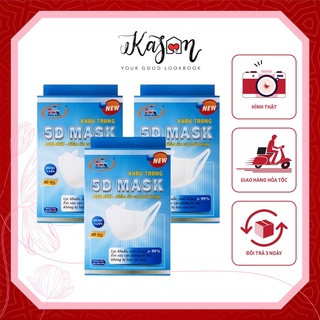 Combo 20 cái khẩu trang 5d mask quai vải hàng chính hãng
