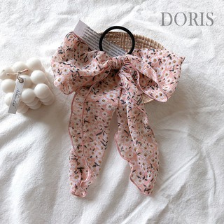 Cột tóc nơ Vải Hoa dễ thương - DORIS HOUSE