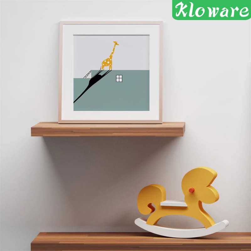 Tranh treo tường hình hươu cao cổ hoạt hình trang trí nội thất