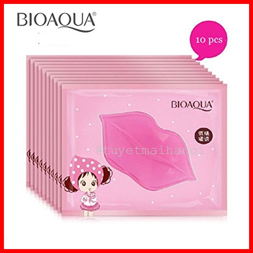 Combo Sỉ 100 Miếng Mặt Nạ Môi Bioaqua dưỡng ẩm, làm hồng môi