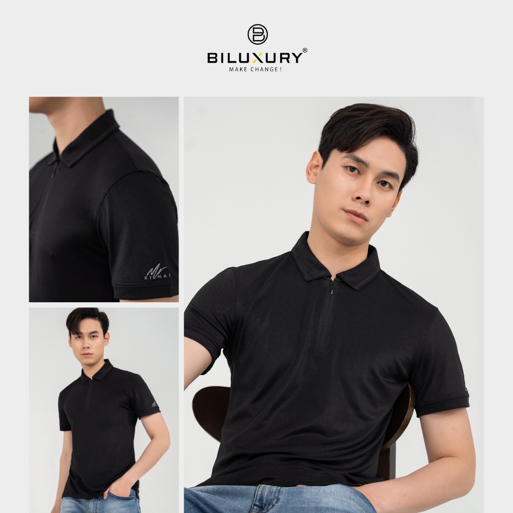 Áo polo nam cổ bẻ Biman by Biluxury thun co giãn 4 chiều form chuẩn vừa người thoải mái vận động