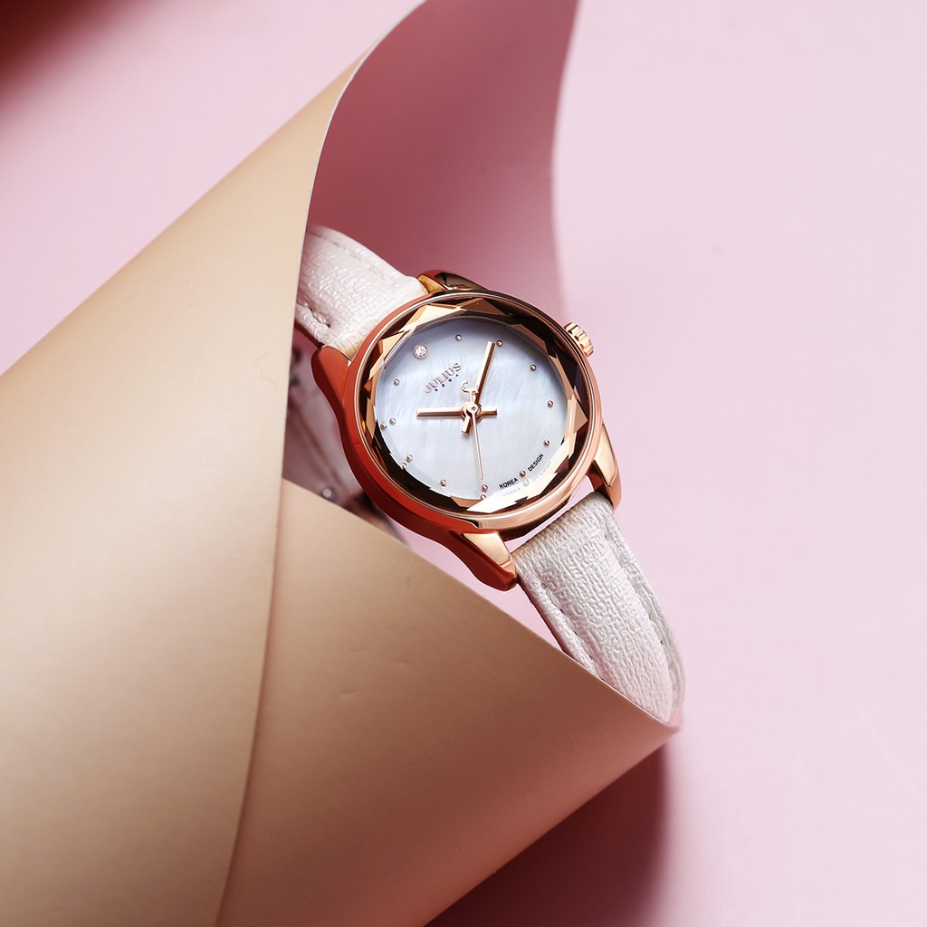 Đồng hồ nữ JULIUS JA723 dây da | Julius Official