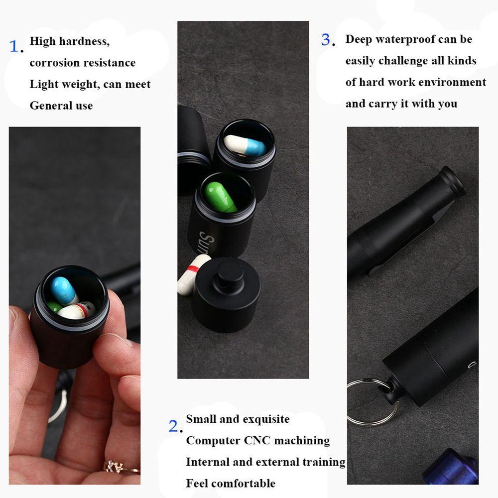 MUVAKO Bình Đựng Nước Mini Bằng Hợp Kim Nhôm Chống Thấm Nước Tiện Dụng Mang Theo Cắm Trại